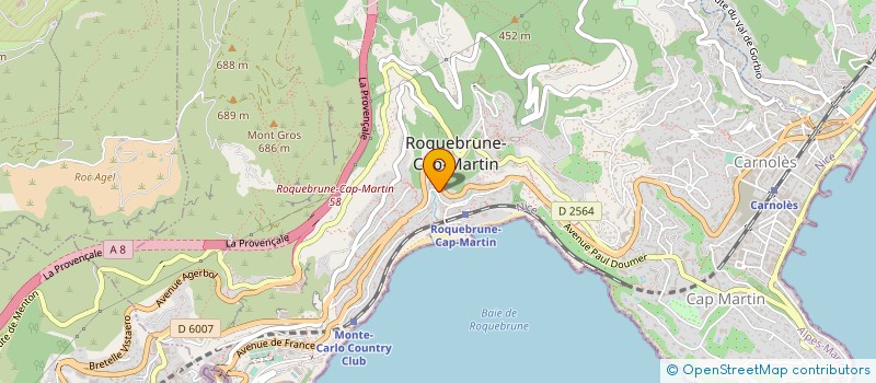 localisation de l'entreprise SCI SOIRES à ROQUEBRUNE-CAP-MARTIN