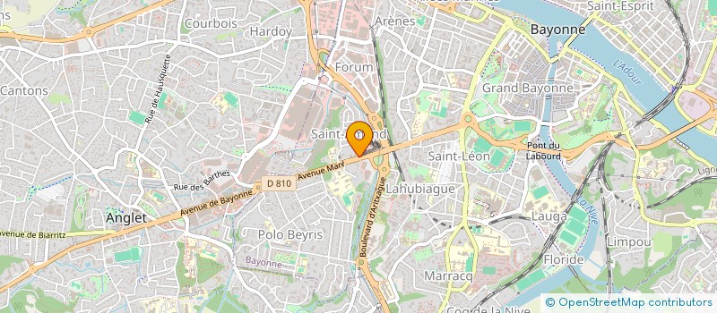 localisation de l'entreprise SCI SOIXANTE DIX HUIT à BAYONNE