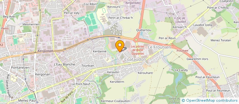 localisation de l'entreprise SCI SOIZHEN  GUIPAVAS