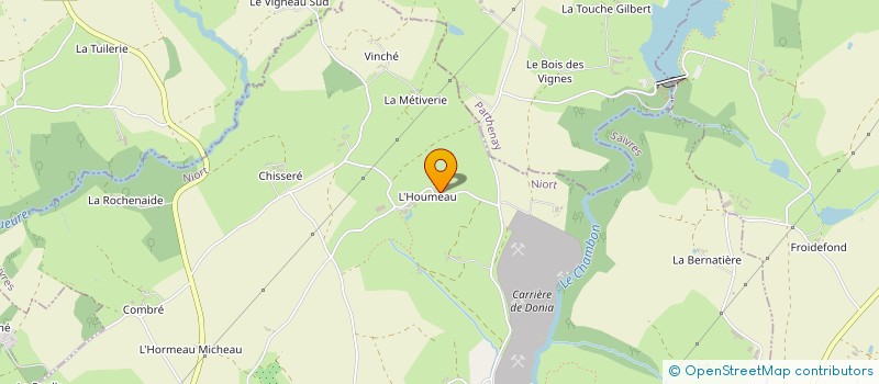 localisation de l'entreprise SCI SOJA  SAIVRES