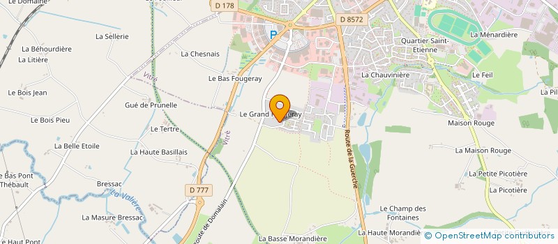 localisation de l'entreprise SCI SOJEFH  VITRE