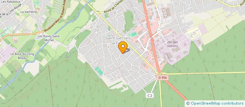 localisation de l'entreprise SCI SOJEGUTIVI  SAINT-GERVAIS-LA-FORET