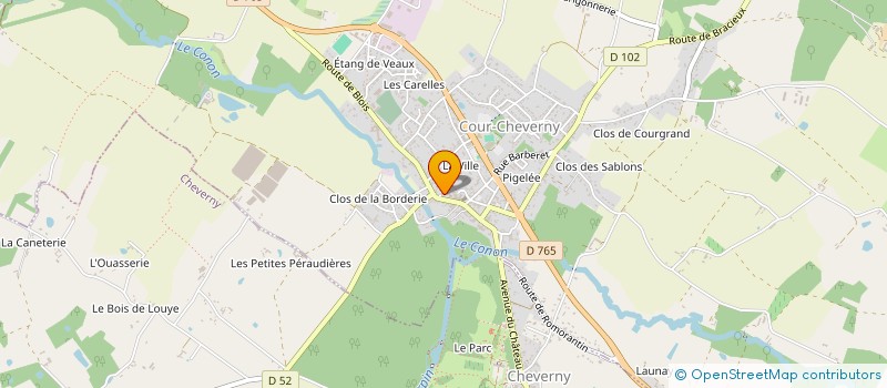 localisation de l'entreprise SCI SOJEI  COUR-CHEVERNY