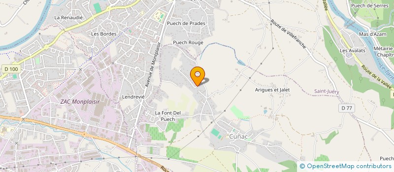 localisation de l'entreprise SCI SOJEPI  CUNAC