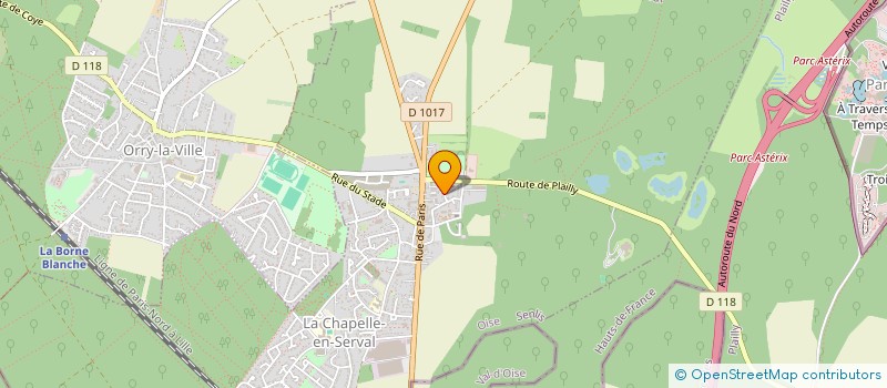 localisation de l'entreprise SCI SOJO  LA CHAPELLE-EN-SERVAL