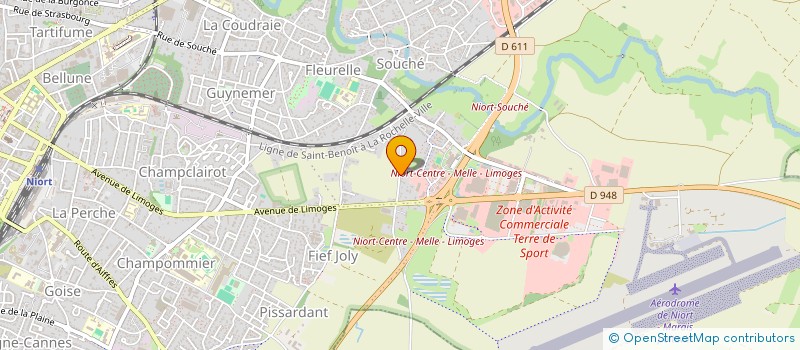 localisation de l'entreprise SCI SOJUDI  NIORT