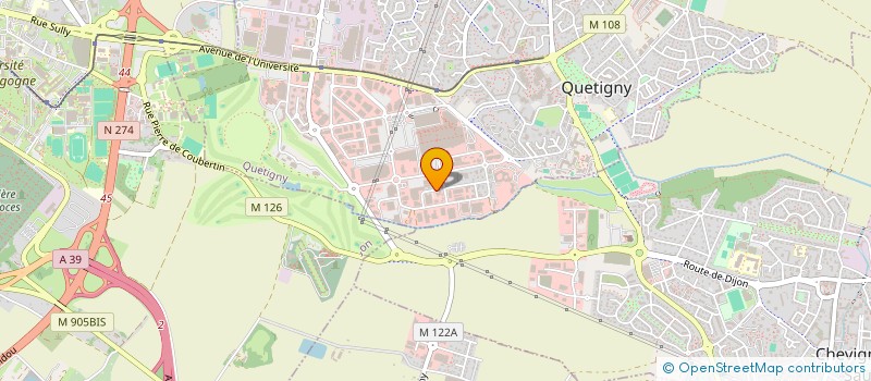 localisation de l'entreprise SCI SOJUST à QUETIGNY