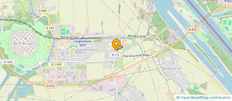 localisation de l'entreprise SCI SOJYCA  VOLGELSHEIM