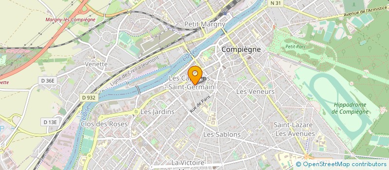 localisation de l'entreprise SCI SOKA  COMPIEGNE