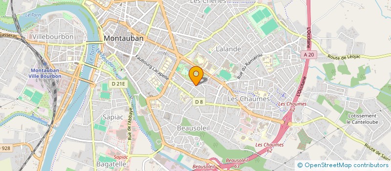 localisation de l'entreprise SCI SOKA  MONTAUBAN