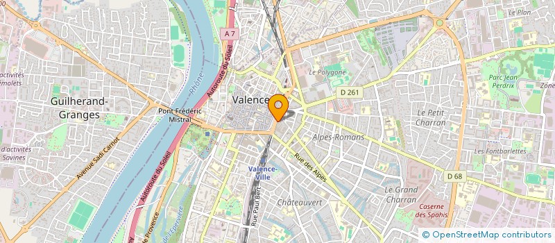 localisation de l'entreprise SCI SOKALOC à VALENCE