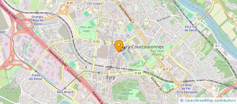 localisation de l'entreprise SCI SOKATHI à EVRY-COURCOURONNES
