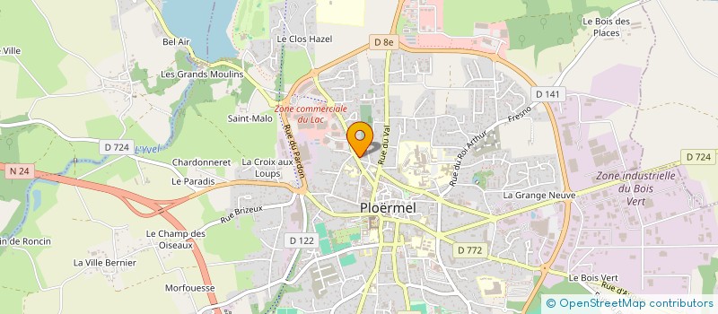 localisation de l'entreprise SCI SOKI  PLOERMEL