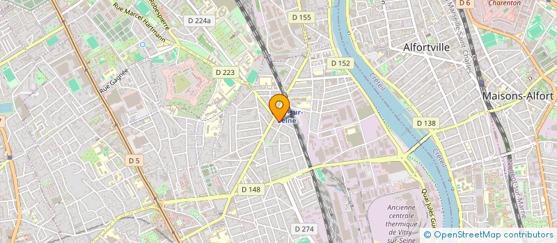 localisation de l'entreprise SCI SOKSAN  VITRY-SUR-SEINE