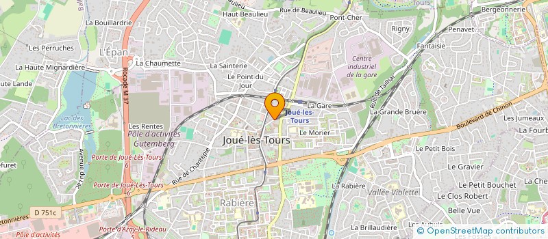 localisation de l'entreprise SCI SOKUN à JOUE-LES-TOURS