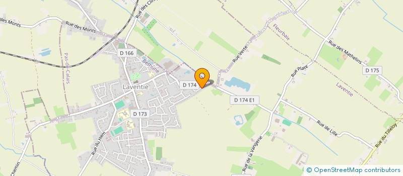 localisation de l'entreprise SCI SOL  LAVENTIE