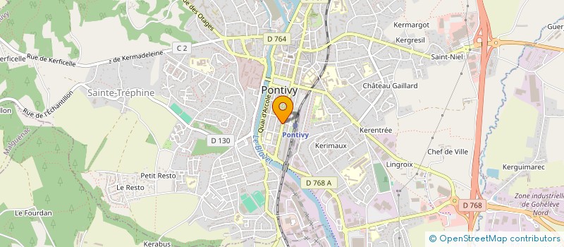 localisation de l'entreprise SCI SOL HEOL  PONTIVY