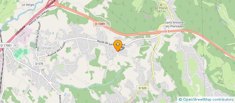 localisation de l'entreprise SCI SOL JULES FERRY  USSAC