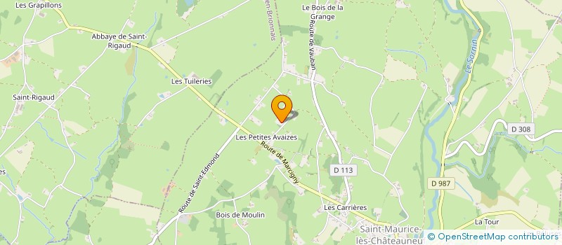 localisation de l'entreprise SCI SOL MAISON  SAINT-MAURICE-LES-CHATEAUNEUF