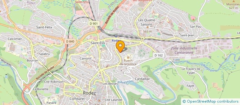 localisation de l'entreprise SCI SOLABAC  RODEZ