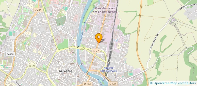 localisation de l'entreprise SCI SOLAC à AUXERRE