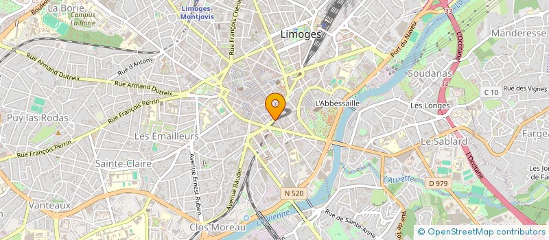 localisation de l'entreprise SCI SOLACIM  LIMOGES
