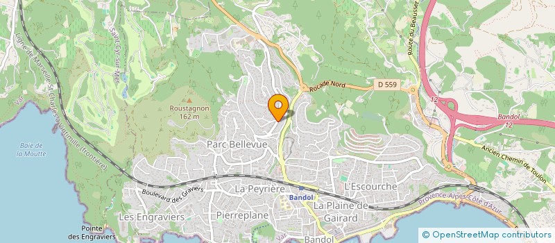 localisation de l'entreprise SCI SOLAGAN à BANDOL