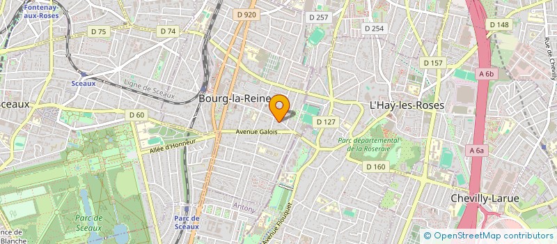 localisation de l'entreprise SCI SOLAIR à BOURG-LA-REINE