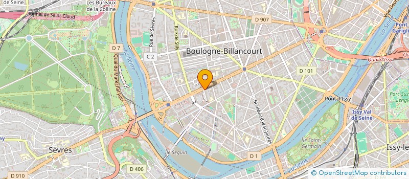 localisation de l'entreprise SCI SOLAL à BOULOGNE-BILLANCOURT