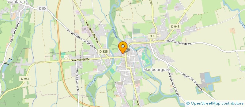 localisation de l'entreprise SCI SOLANGE  MAUBOURGUET