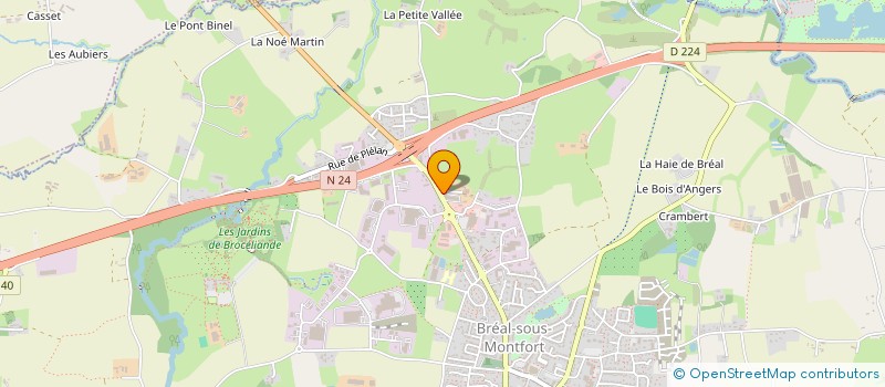 localisation de l'entreprise SCI SOLARAL  BREAL-SOUS-MONTFORT