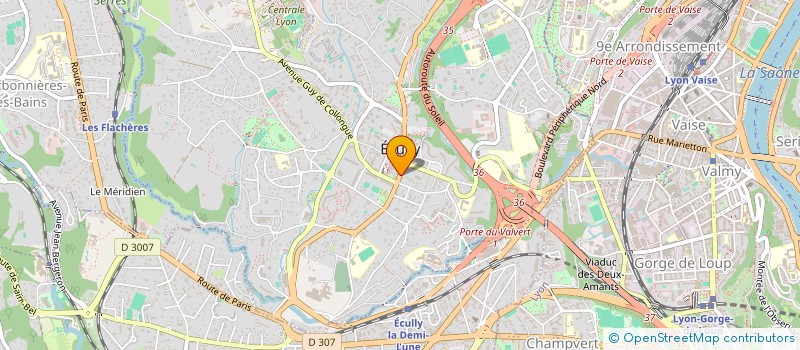 localisation de l'entreprise SCI SOLARD-1  ECULLY