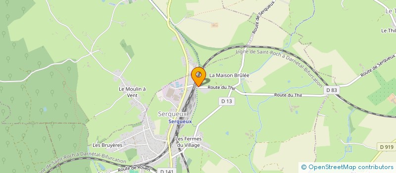 localisation de l'entreprise SCI SOLARET à SERQUEUX