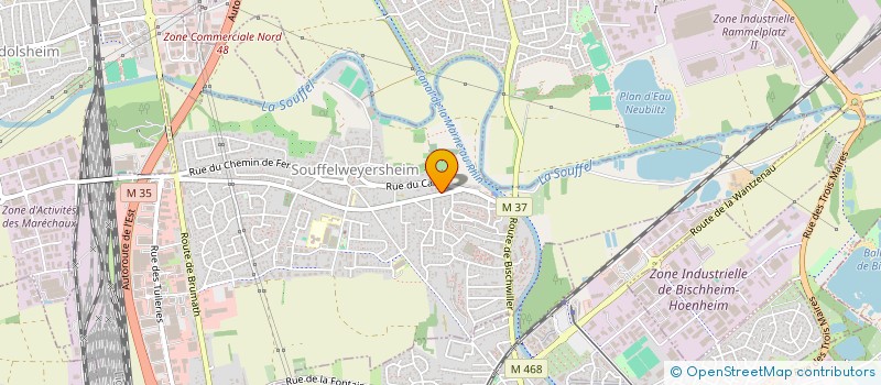 localisation de l'entreprise SCI SOLARIUM  SOUFFELWEYERSHEIM