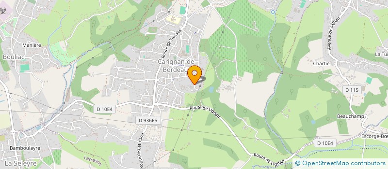 localisation de l'entreprise SCI SOLART  CARIGNAN DE BORDEAUX