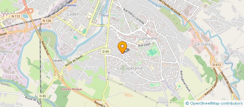 localisation de l'entreprise SCI SOLARYS  CASTRES