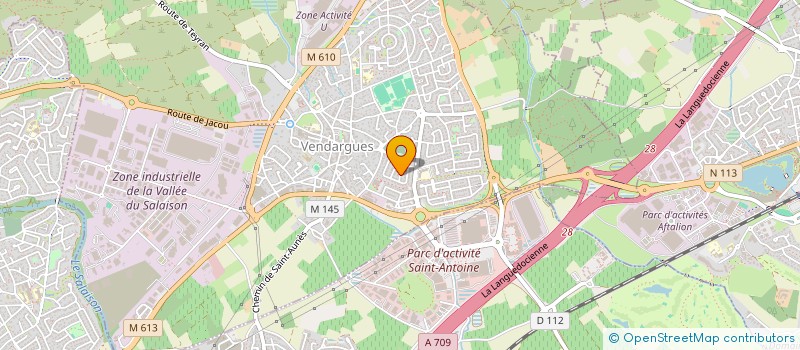 localisation de l'entreprise SCI SOLAU à VENDARGUES
