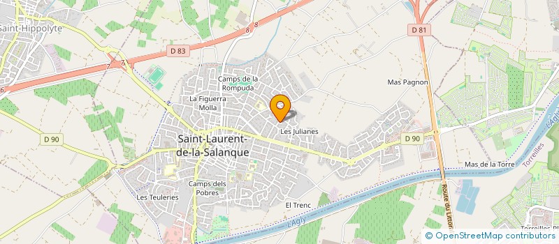 localisation de l'entreprise SCI SOLAU  SAINT-LAURENT-DE-LA-SALANQUE