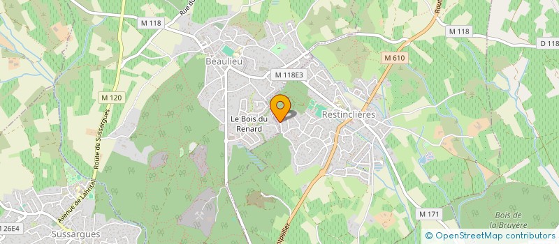 localisation de l'entreprise SCI SOLAUMIO  RESTINCLIERES