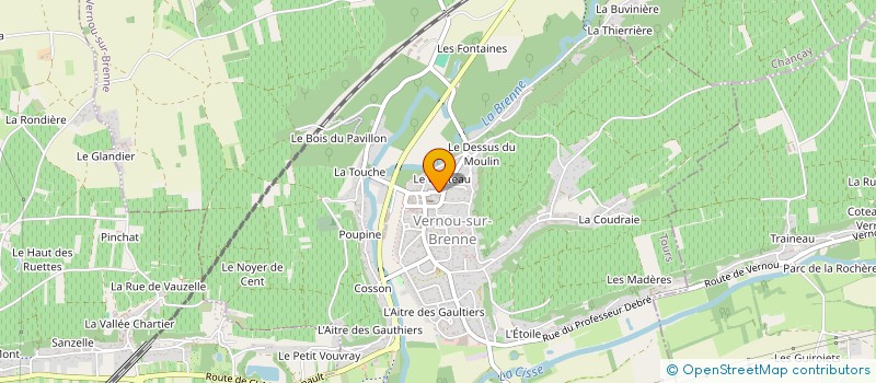 localisation de l'entreprise SCI SOLAUR à VERNOU-SUR-BRENNE
