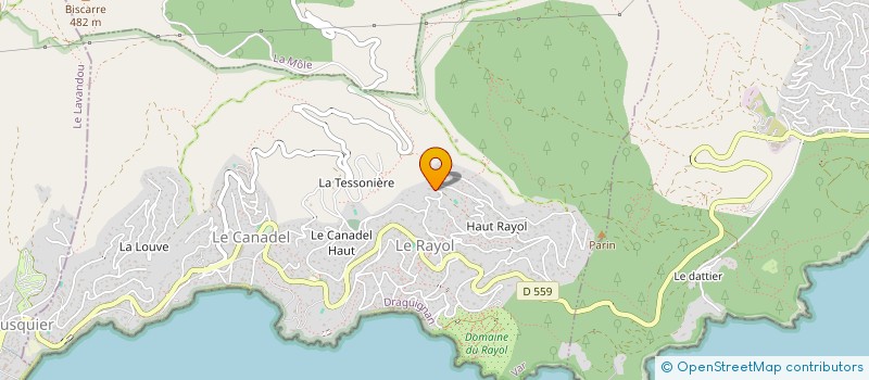 localisation de l'entreprise SCI SOLAZUR à RAYOL-CANADEL-SUR-MER
