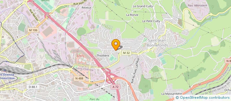 localisation de l'entreprise SCI SOLBELLE  SAINT-JEAN-BONNEFONDS