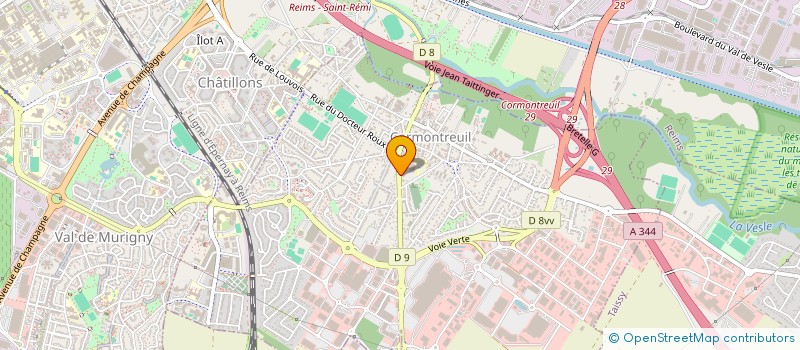 localisation de l'entreprise SCI SOLE  MIO & KO  CORMONTREUIL