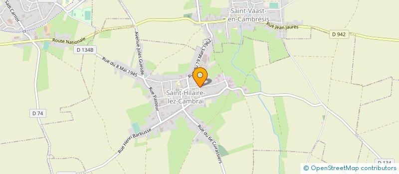 localisation de l'entreprise SCI SOLEA  SAINT-HILAIRE-LEZ-CAMBRAI