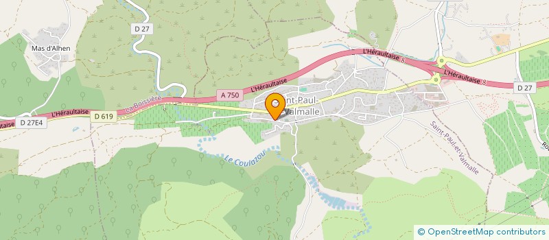 localisation de l'entreprise SCI SOLEAM  SAINT-PAUL-ET-VALMALLE