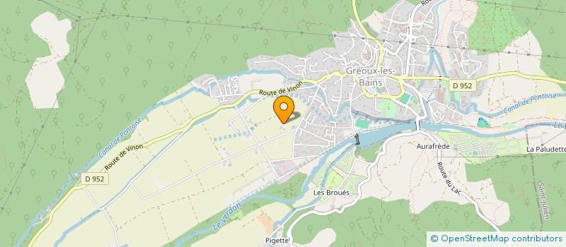 localisation de l'entreprise SCI SOLEGRAIN  GREOUX-LES-BAINS