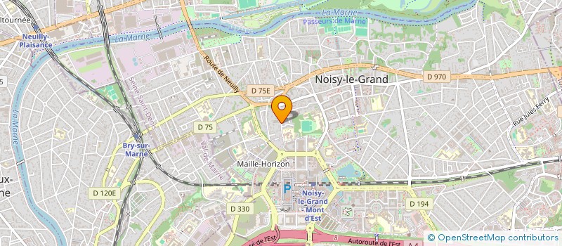 localisation de l'entreprise SCI SOLEIL 2 à NOISY-LE-GRAND