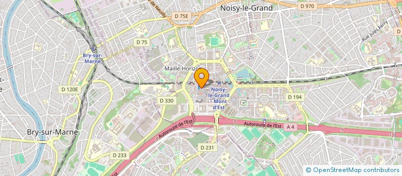 localisation de l'entreprise SCI SOLEIL 3  NOISY-LE-GRAND