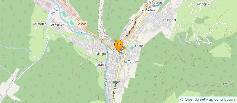 localisation de l'entreprise SCI SOLEIL à THONES