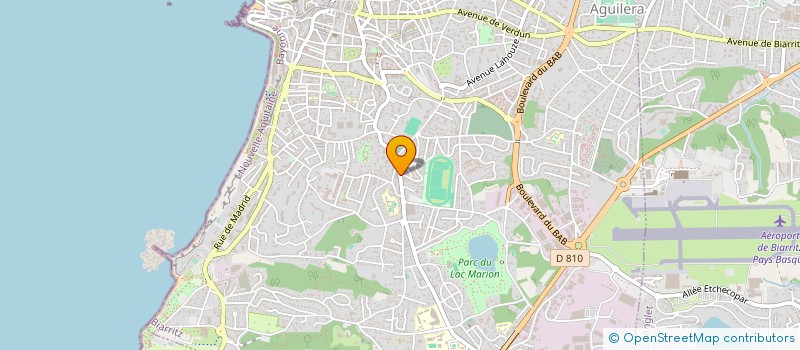 localisation de l'entreprise SCI SOLEIL à BIARRITZ